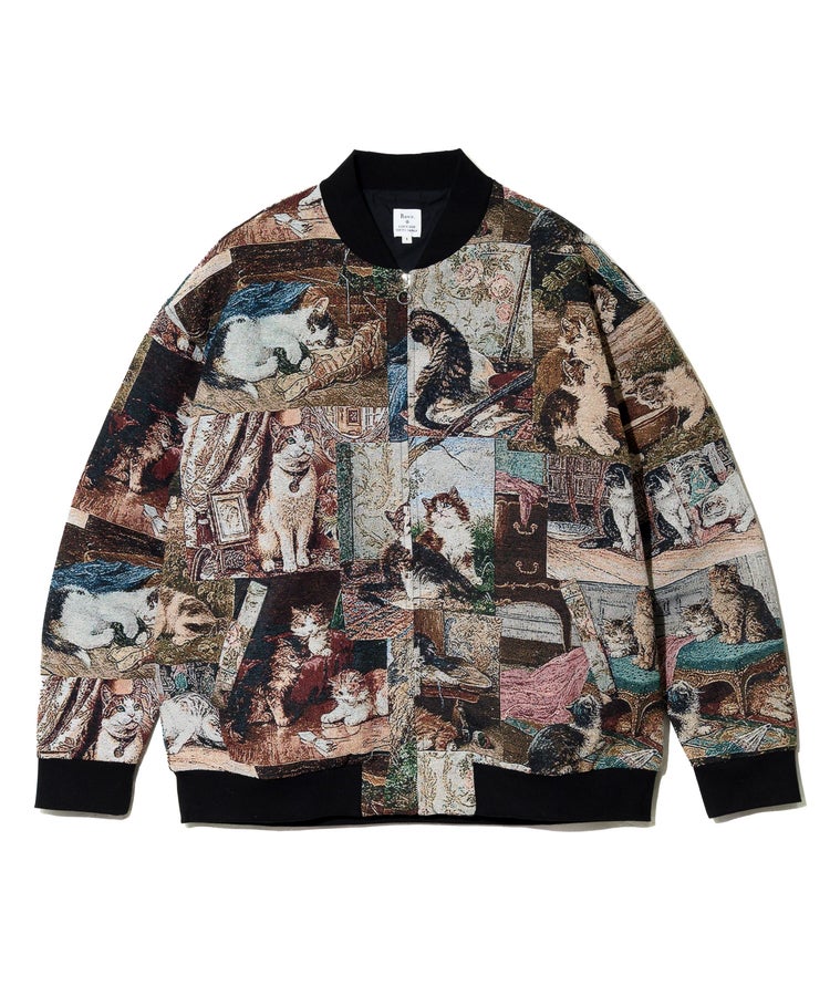 25AW / ヴィンテージライク ゴブランジャガード総柄ジップアップ 