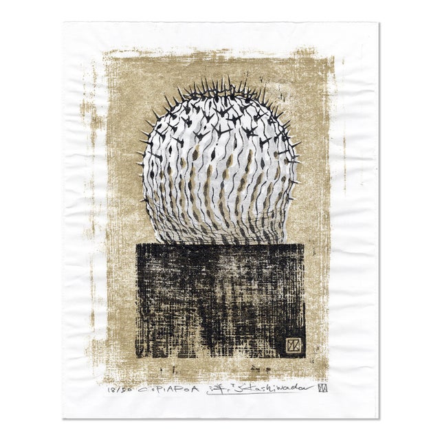 【木版画】「COPIAPOA」 by 川旅99（柏田洋志）黒王丸　コピアポア